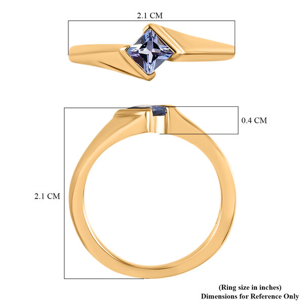 Tansanit Solit&auml;r Ring - 0,40 ct. image number 7