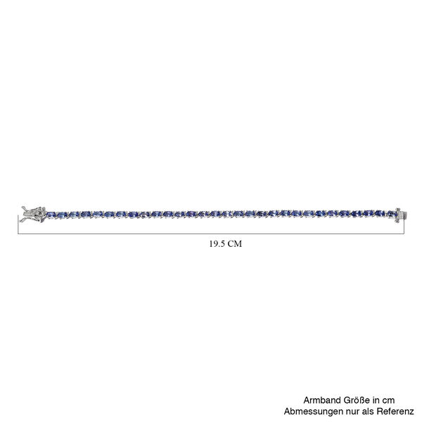 Tansanit Armband 19 cm 925 Silber platiniert ca. 8,22 ct image number 4