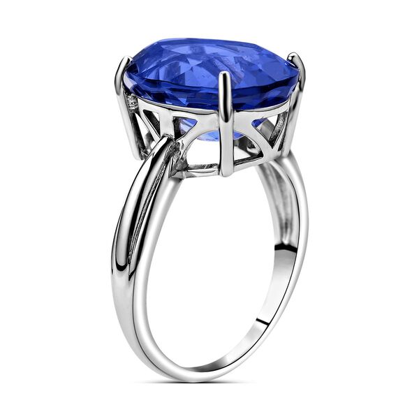 Farbwechsel Fluorit-Ring, 925 Silber rhodiniert  ca. 14,55 ct image number 5