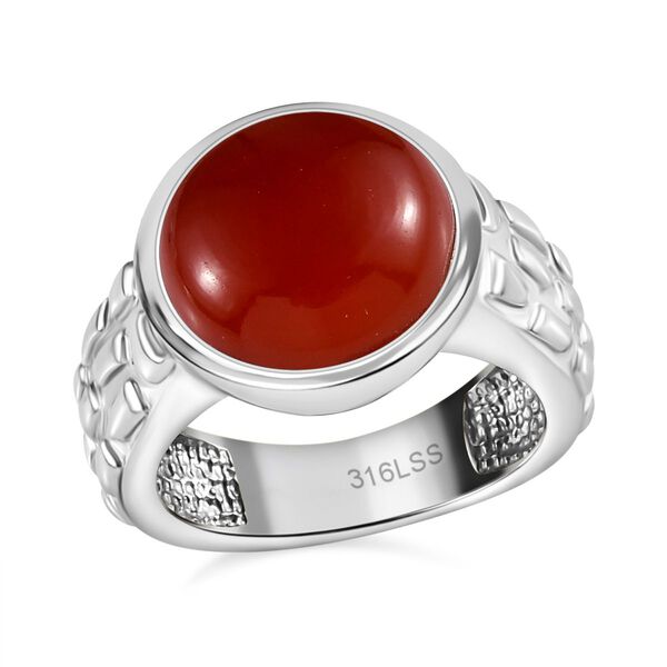 Orange Onyx Ring - 6,93 ct. image number 4