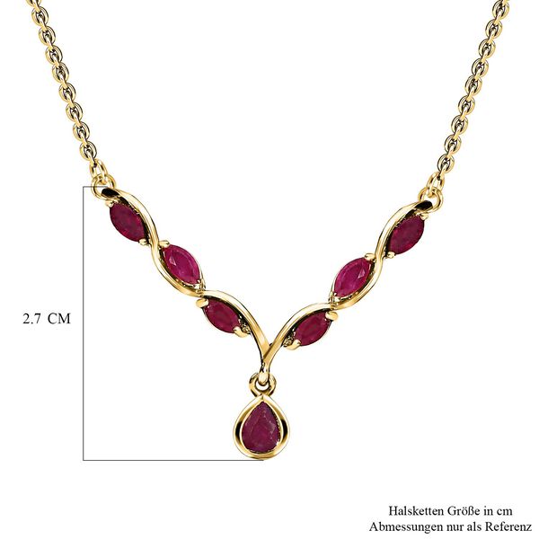 Scarlet afrikanische Rubin-Halskette image number 6