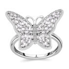 Diamant-Ring mit Schmetterling-Design - 0,33 ct. image number 0