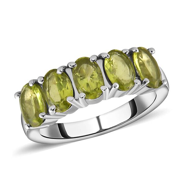 Nat&uuml;rlicher Peridot-Ring,  ca. 2,07 ct image number 4