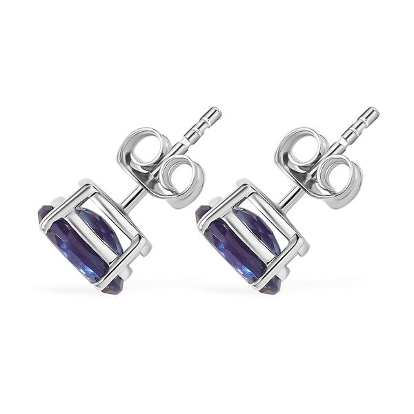 AAA Lab Created Alexandrit Ohrringe, 417 Gold ca. 2.88 ct image number 2