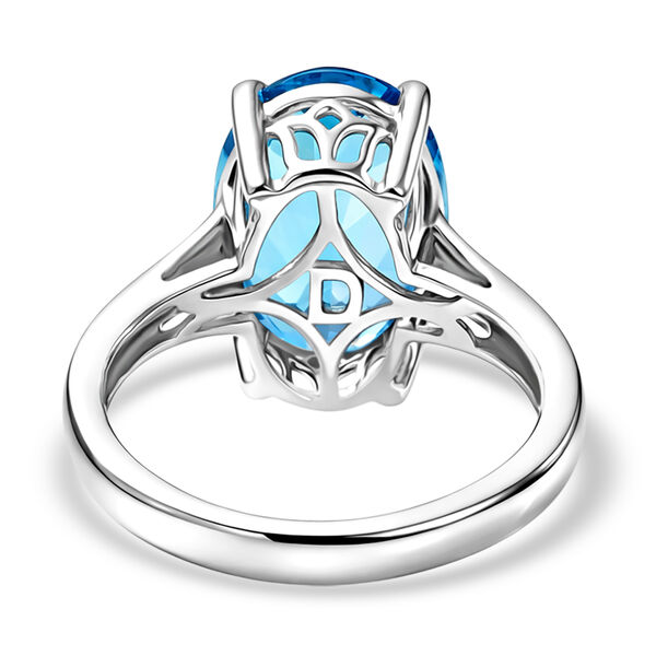 D'Joy AAA Schweizer Blautopas Ring und Anh&auml;nger mit 50cm Kette image number 12