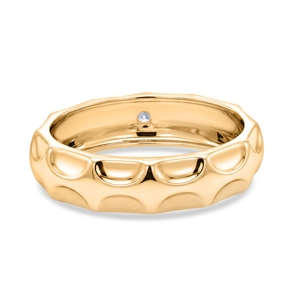 LUXURIANT DIAMOND - Lab Grown Diamant SI-GH Ring 925 Silber 750 Gelbgold vermeil (Gr&ouml;&szlig;e 16.00) ca. 0.15 ct image number 5