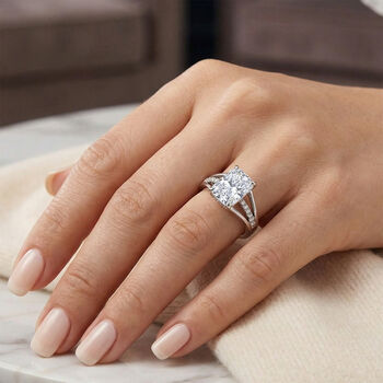 LUXURIANT IGI zertifizierter VS-EF Labor Diamant Ring in 950 Platin - 2,15 ct.