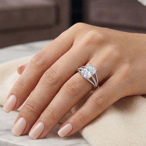 LUXURIANT IGI zertifizierter VS-EF Labor Diamant Ring in 950 Platin - 2,15 ct. image number 3