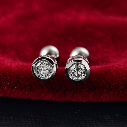 LUXURIANT DIAMOND - Lab Grown Diamant VS-EF SGL zertifiziert Ohrringe 925 Silber rhodiniert ca. 0,50 ct. image number 1