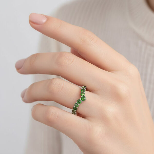 D'Joy nat&uuml;rlicher Chromdiopsid Ring - 0,88 ct. image number 2