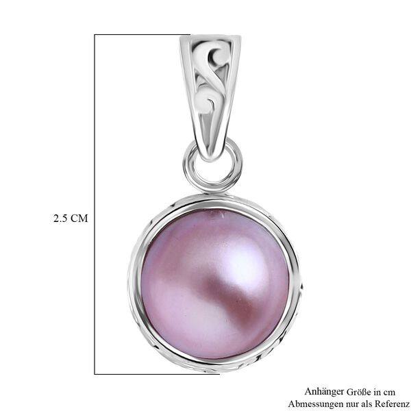 Royal Bali Kollektion - Rosa Mabe Perle Anhänger image number 6