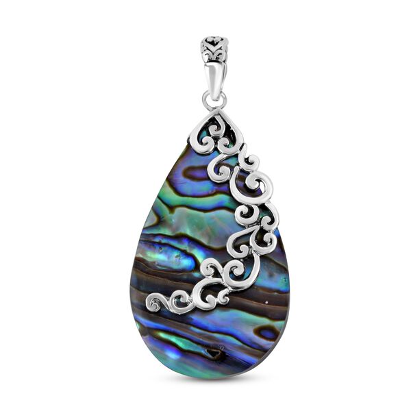 Royal Bali Kollektion - Abalone Muschel Anhänger 925 Silber image number 0