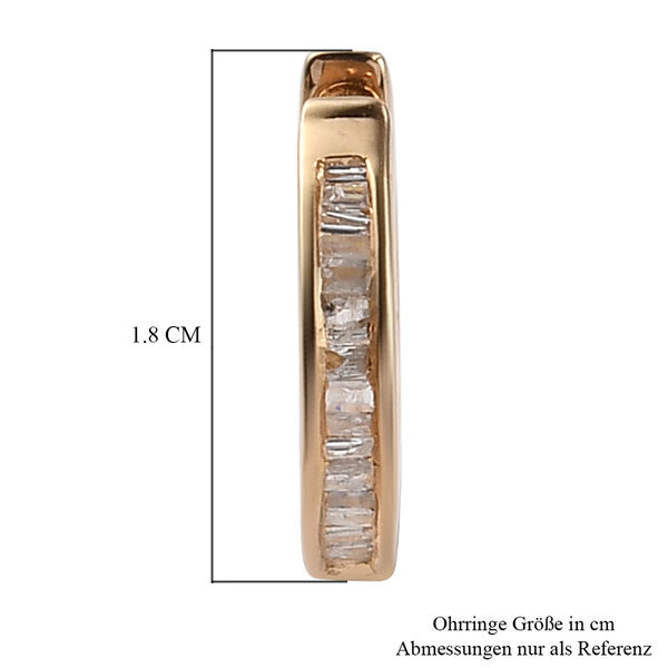 Diamant Creolen in Silber image number 5