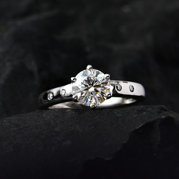 Moissanit Ring - 0,99 ct. image number 2