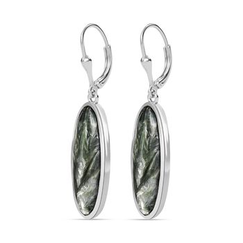 Sibirische Seraphinite-Ohrringe - 9,86 ct.