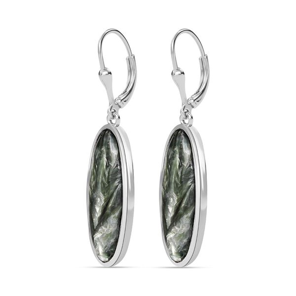 Sibirische Seraphinite-Ohrringe - 9,86 ct. image number 3