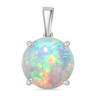 Rhapsody AAAA Natürlicher, äthiopischer Welo Opal Anhänger 950 Platin ca. 5,00 ct.