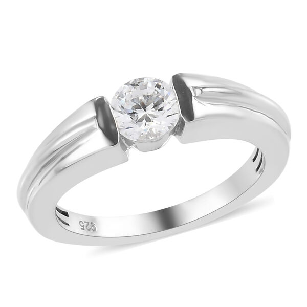 LUSTRO STELLA Hergestellt mit Feinster ZIRKONIA Ring 925 Silber platiniert image number 4