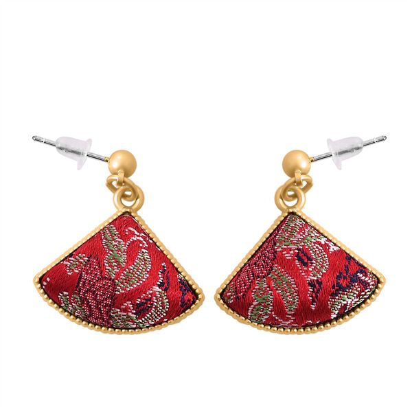 LA MAREY 2er-Set 110x180cm Seidenschal aus 100% Maulbeerseide mit Ohrringen, Orange & rot image number 9