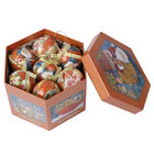 14er-Set Weihnachtskugeln in Geschenkbox, Weihnachtsmotiv, Durchmesser 7,5 cm, Golden und Mehrfarbig image number 1