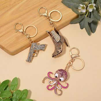 Wei&szlig;er Kristall Schmuckset Legierung emailliert, Legierung Std Gelb