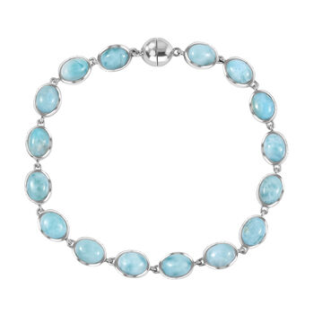 D'Joy Larimar Armband ca. 20 cm 925 Silber rhodiniert ca. 23,49 ct.