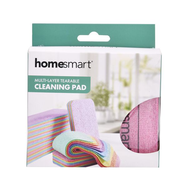 4er-Set Regenbogen-Putzt&uuml;cher mit 12-Schicht Mikrofaser-Schwammblock, 12x7cm image number 4