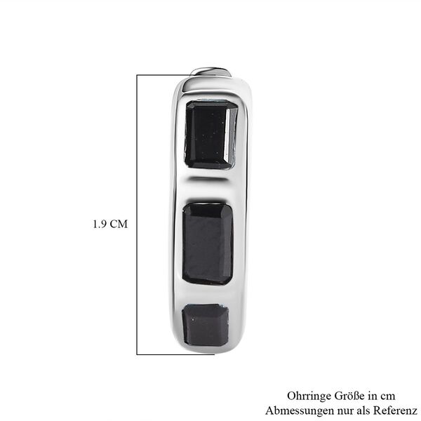 Schwarze Spinell-Ohrringe - 2,92 ct. image number 5