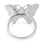Natürlicher Peridot Schmetterling-Ring, Edelstahl Schwarz oxidiert  ca. 2,00 ct image number 5