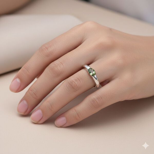 D'Joy AAA Tsavorite Granat Ring, 925 Silber rhodiniert - 0,24 ct. image number 2