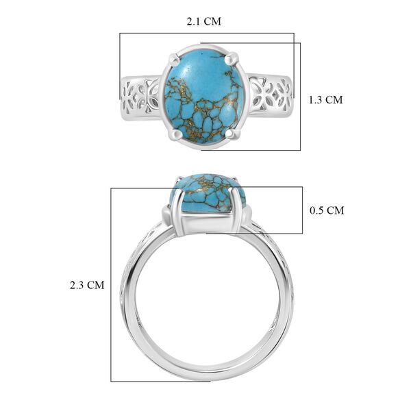 2er-Set - Blaue T&uuml;rkis-Ringe - 14 ct. image number 9