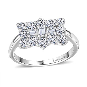 LUXURIANT SGL zertifizierter VS-EF Labor Diamant Boot Ring in 950 Platin - 2 ct.