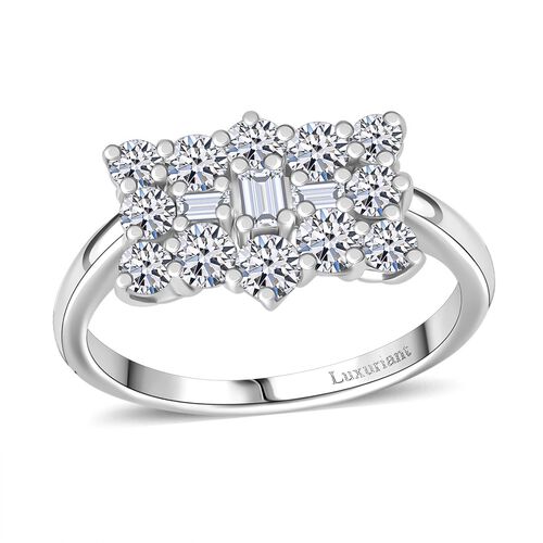 LUXURIANT DIAMOND- SGL zertifizierter VS-EF Labor Diamant Boot Ring in 950 Platin - 2 ct. image number 0