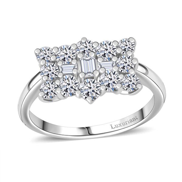 LUXURIANT SGL zertifizierter VS-EF Labor Diamant Boot Ring in 950 Platin - 2 ct.