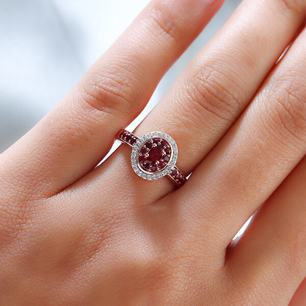 Anthill Granat und Zirkon Ring - 0,93 ct. image number 3