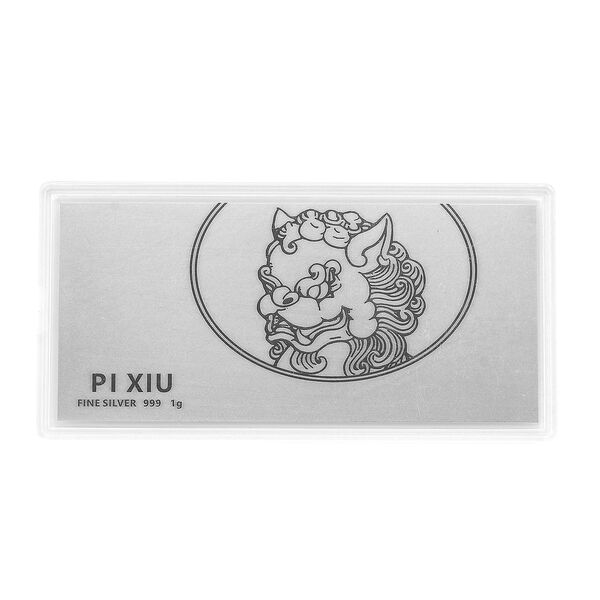 999er Silberfolie mit Pixiu-Motiv, 1 Gramm image number 3