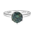 D'Joy Paraiba Moissanit Ring 925 Silber rhodiniert (Größe 17.00) ca. 1,76 ct
