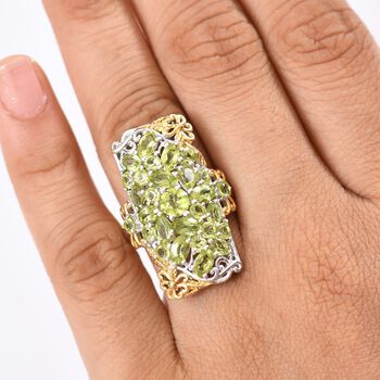 D&rsquo;Joy Peridot zweifarbiger Ring - 5,34 ct.