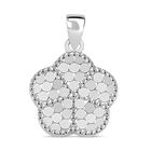 Pflaumenblüten-Anhänger, 925 Silber rhodiniert