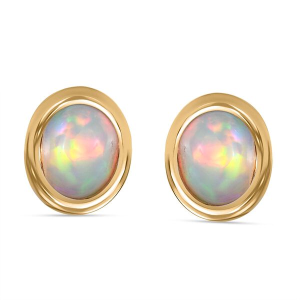 3er Schmuckset, &auml;thiopischer Welo Opal und Zirkon-Ring, Anh&auml;nger und Ohrringe - 2,13 ct. image number 8