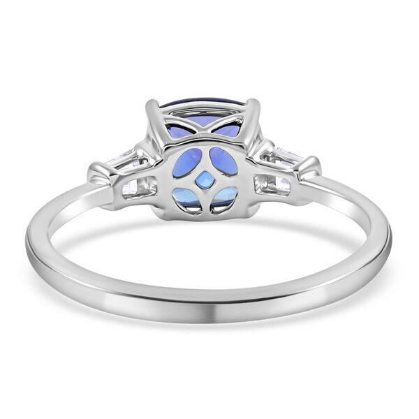 RHAPSODY - AAAA Tansanit und Diamant-Ring, VS E-F, 950 Platin  ca. 2,45 ct image number 7