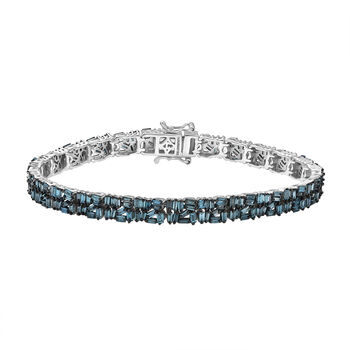 LUXURIANT SI-GH Labor blaues Diamant 19cm Armband - 4,94 ct.