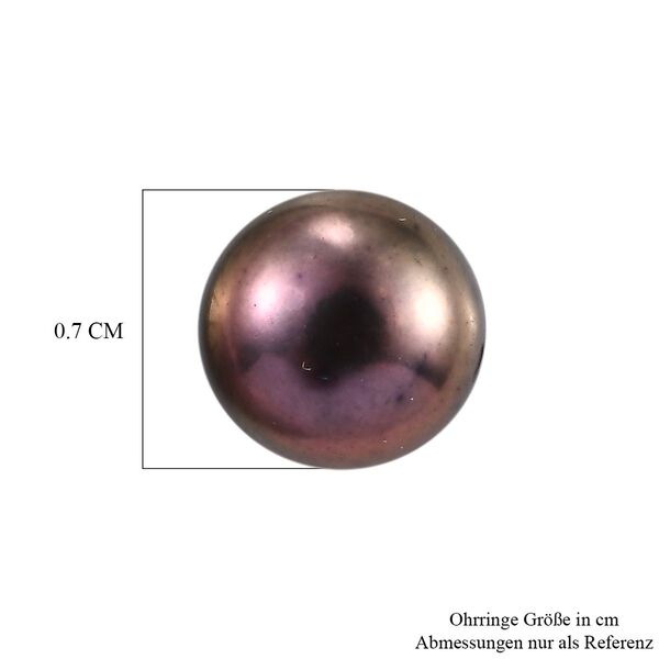 Süßwasser Pfau Perle Ohrringe image number 6