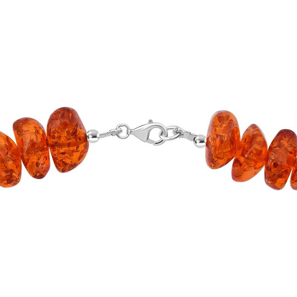 Synthetische Bernstein-Halskette, 45cm - 235 ct. image number 4