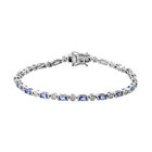 AA Tansanit und Zirkon 20cm Armband - 6,26 ct. image number 0