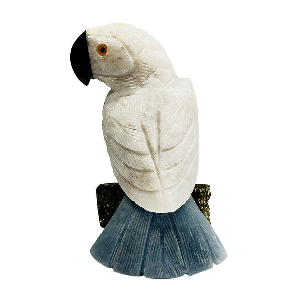 Gem Crystal Kollektion - Kakadu Figur, handgeschnitzt, 7 cm, Wei&szlig; - M, ca. 1000 cts. image number 2