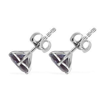 AAA Lab Grown Alexandrit Ohrringe 417 Gold ca. 3.30 ct