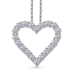 LUXURIANT DIAMOND - Lab Grown Diamant SI-GH SGL zertifiziert Schmuckset ca. 45 cm 925 Silber rhodiniert ca. 1.00 ct