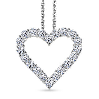 LUXURIANT DIAMOND - Lab Grown Diamant SI-GH SGL zertifiziert Schmuckset ca. 45 cm 925 Silber rhodiniert ca. 1.00 ct