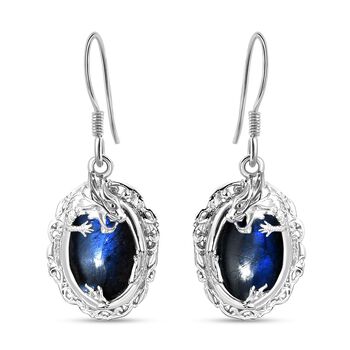 AAA Labradorit Ohrringe 925 Silber rhodiniert ca. 14.11 ct